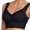 Black, variant on Women's Seamless Powerful Push Up Wireless Bra Lift Full-Figure Posture Correcting Bra Ice Silk Anti Sagging Bra