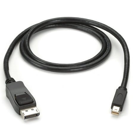 Black Box 15 Foot Mini-DisplayPort to DisplayPort Cable, Male/Male, 15-ft. (4.5-m), Black