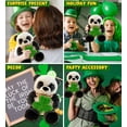 thumbnail image 4 of DolliBu Super Soft Sitting Panda Stuffed Animal with Green Plush Shamrock, Cute Green Shamrock Plush, Fun St Patricks Day Stuffed Animal Panda, Good Luck St Patricks Day Toys for Kids, Baby - 9 Inch, 4 of 7