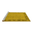 thumbnail image 2 of Ahgly Company Machine Washable Indoor Rectangle Oriental Yellow Industrial Area Rugs, 8' x 12', 2 of 4