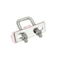 thumbnail image 4 of Uxcell M6 20mm Inner Width U-Bolts 304 Stainless Steel 2 Pack, 4 of 4