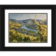 thumbnail image 1 of Strube, Ling 18x15 Black Ornate Wood Framed with Double Matting Museum Art Print Titled - Mosel Landscape, 1 of 4