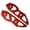 Red, variant on General Motorcycle Windshield Mounting Bracket High Strength Aluminum Motorcycle Windshield Support Bracket for AEROX