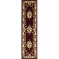 thumbnail image 1 of HomeRoots 353667 2 Pi 2 Po x 7 Pi 11 Po Runner Polypropylène Rouge et Ivoire Zone Tapis, 1 of 1