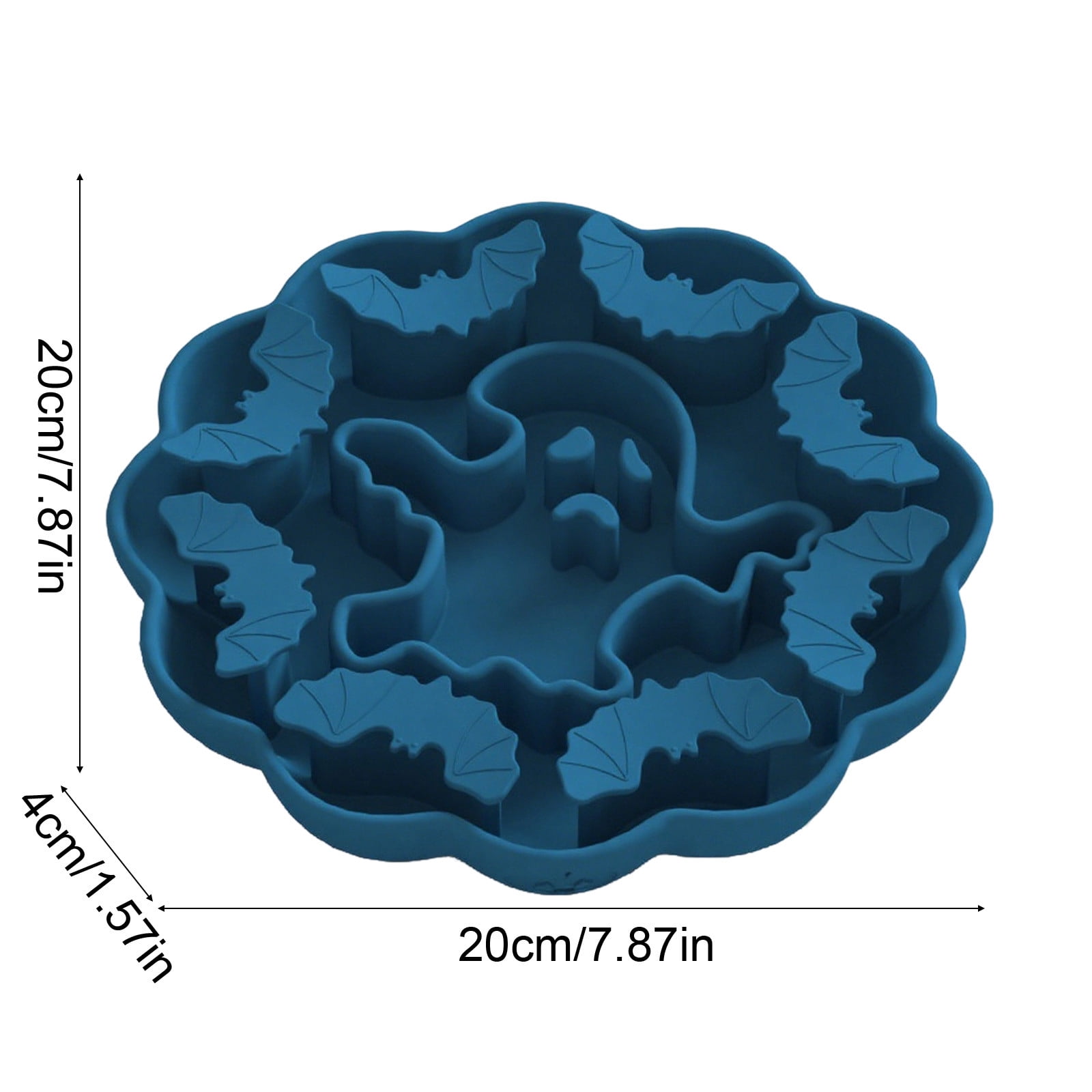 Pet Slow Feeder Bowl Silicone Dog Cat Food Bowl Anti Choking Maze Feeding Dish with Suction Base Non Slip Healthy Eating Dish for Small Medium Dogs Cats Feeding Training Bowl