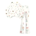 thumbnail image 5 of Grblisyd Outfits for Girls Casual Long Sleeve Cute Cartoon Print Sweatershirt and Flared Pants 2 Pieces Fall Winter Set Size 7-8 Years, 5 of 5