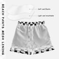 thumbnail image 3 of joogoo Boy Swim Trunks Cool Skulls on Checkered Bathing Beach Board Shorts XL, 3 of 8