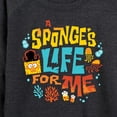 thumbnail image 3 of The Spongebob Movie: Search For Squarepants - Sponges Life For Me - Women's French Terry Long Sleeve Pullover, 3 of 6