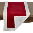 thumbnail image 2 of Fennco Styles Holiday Christmas Textured Cotton Down-Filled Throw Pillow with Sherpa Border, 2 of 3