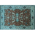 thumbnail image 1 of Ahgly Company Indoor Rectangle Oriental Light Blue Industrial Area Rugs, 4' x 6', 1 of 4