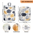 thumbnail image 3 of 2 Pack Circle and Dot Doodle Qtip Holder Dispenser Clear Plastic Storage Apothecary Jars for Cotton Swabs Balls Pads Floss, 3 of 7