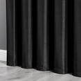 thumbnail image 4 of Chezmoi Collection Royal 4-Piece Jacquard Floral Window Curtain Set, Black/Gold, 4 of 6