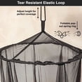 thumbnail image 4 of Black Mosquito Net for Single to King Beds – Conical Canopy with 2 Openings or Fully Enclosed Design – Includes Hanging Kit & Carry Bag, 4 of 6