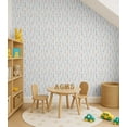 thumbnail image 4 of S4Sassy Peel and Stick Wall Covering, Vertical Dotted Stripe Print Removable- White Kids Room Walls Mural, Instant Wall Makeover Sticker for Kids Room, Self-Adhesive Removable Wallpaper Vinyl-25"x60", 4 of 9