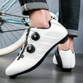 thumbnail image 1 of QJUHUNG Professional Men‘s Cycling Shoes - SPD Cleat Compatible  Breathable  Rotary Buckle for Mountain Bike Racing & Outdoor All Seasons, 1 of 6