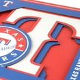 thumbnail image 4 of YTF MLB Texas Rangers 3D Logo Series Wall Art 12x12, 4 of 9