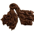 thumbnail image 2 of Uaswgudfs Women's Solid Color Lightweight Long Scarf - Versatile Air Conditioning Shawl & Sun Protection Silk - Like Wrap | Casual Elegant Outfit, 2 of 3