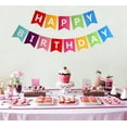 thumbnail image 6 of Happy birthday banner, colorful birthday decoration party set, colorful birthday garland, a rainbow paper garland, ideal for baby shower, birthday, party or at home, 6 of 7