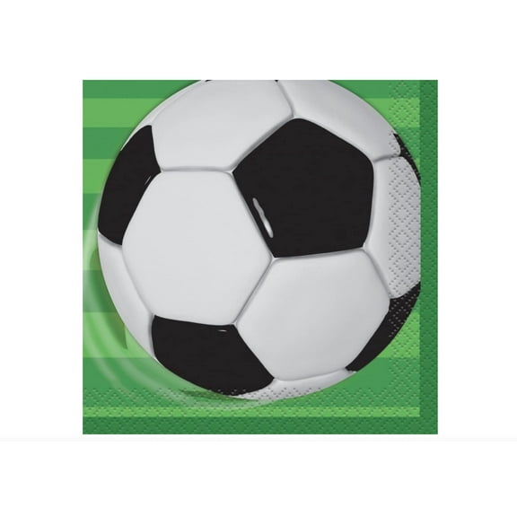 Soccer Beverage Napkins, 16ct