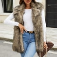 thumbnail image 5 of Jamicy Furry Vest for Women Faux Fur Vest Winter Warm Short Coat Fluffy Shaggy Sleeveless Jacket Fashion Casual Fuzzy Outerwear, 5 of 9