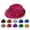 Rose red, variant on Luminous Fashion Children Adult Jazz Hat 9 Lantern Stage Performance Luminous Adult Jazz Hat Luminous Led Jazz Hat Stage Hat
