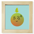 thumbnail image 1 of Lovely Cartoon Speechless Orange Face Square Picture Frame Wall Tabletop Display, 1 of 3