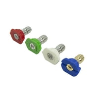 Hyper Tough Pressure Washer Spray Nozzle Tips ,Quick Connecting (4 Pack)