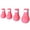 Pink, variant on Silicone Cat Boots Protectors Scratch Indoor Pet Shoes for Feline