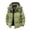 Green, variant on Wrtxtat Men's Winter Puffer Jackets Bomber Coats with Hood Heavyweight Warm Thermal Zip-Up Outerwear Jackets Pink XXL