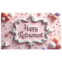Decorative Design Happy Retirement Glitter Frame Balloon Star Airplane for Retirement Party Indoor Office Celebration
