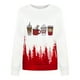 thumbnail image 1 of Mujeres Otoño Invierno niñas World's Tree Farm árbol de Navidad estampado cuello redondo entrenamiento manga larga sudadera Tops pulóver blusa Fridja  fhghd1014, 1 of 4