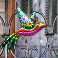 thumbnail image 4 of Metal Hummingbird Wall Art Decor 3D Outdoor Bird Garden Wall Decorations, Iron D, 4 of 8