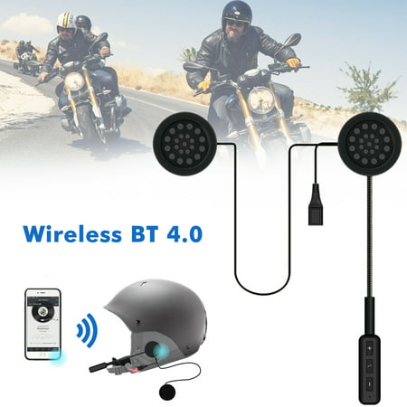 EEEKit Motorcycle Helmet Bluetooth Headset, Motorcycle Intercom Headset, Wireless Helmet Speaker, Wireless Helmet Communication Systems for Motor