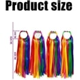thumbnail image 2 of 4-Pack Rainbow Ribbon Streamers with Ring – 50cm Long Multicolored Dance Ribbons for Gymnastics, Sports & Group Activities | Fun Performance Props, 2 of 6