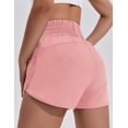 thumbnail image 2 of Pinspark Womans Lightweight Workout Running Shorts High Waisted Athletic Gym Short with Zip Pockets Quick Dry Comfy Lining Summer Active Short, 2 of 6