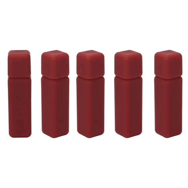 Rectangular Lip Balm Bottles, Refillable Lip Stick Glaze Tubes Exquisite Small 5 Pcs for Girl for DIY
