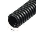 thumbnail image 2 of Uxcell 3.0 M 9 x 12 mm PP Flexible Corrugated Conduit Tube for Garden,Office Black, 2 of 5