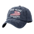 thumbnail image 2 of Siminsem Vintage Distressed Cotton Dad Hat American Flag Baseball Cap Adjustable for Men Women Patriotic USA Cap Retro Washed Unstructured 4th of July Outdoor Gift, Navy, A, 2 of 3