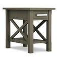 thumbnail image 4 of Simpli Home Kitchener Solid Wood Narrow End Table with Storage in Farmhouse Gray, 4 of 11