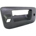 thumbnail image 3 of DAMAIJOY Tailgate Handle Bezel with Key & Camera Hole Textured Black for Sierra 1500 07-13 for Sierra 2500HD/3500HD 07-14 for Silverado 1500 07-13 for Silverado 2500HD/3500HD 07-14 Plastic, 3 of 8