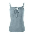 thumbnail image 5 of Womens Ribbed Knit Camis Multiple Ways Shoulder Straps Tank Tops Criss Cross Sleeveless Tees Fitted Shirts Basic Camisole Beach Holiday Outfits Summer 2025, 5 of 7