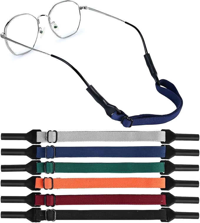 4 Pack Kid Glasses Strap - Adjustable, Anti-Slip Silicone Eyeglass Retainer For Boys And Girls