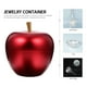 thumbnail image 5 of Joyero de metal con forma de manzana, joyero decorativo, 5 of 5