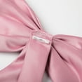 thumbnail image 5 of Uhnice Flower Girl Dress Satin V-Back Ball Gown for Wedding Party with Bowknot (Pink, 4-5T/110), 5 of 7