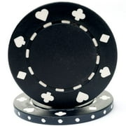 100 Suited Chip, 11.5gm, Black By Trademark Poker Ship from US by