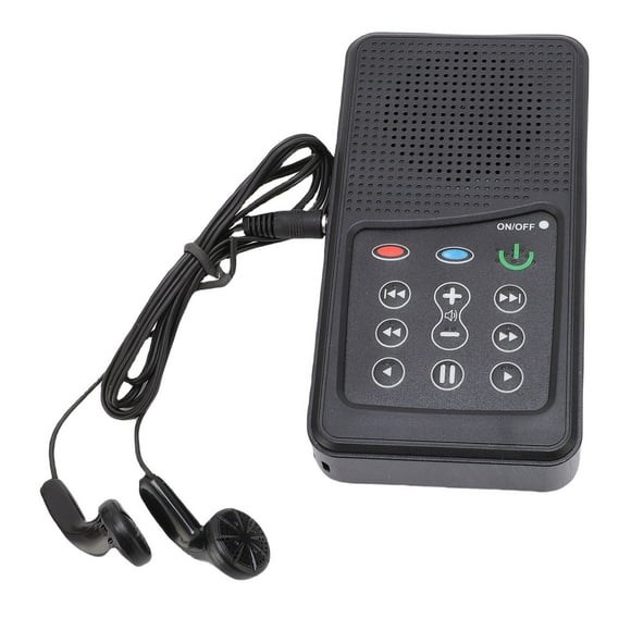 Lecteur d'Écritures Portable, Lecteur d'Écritures Électronique Portable à Énergie Solaire, Capacité de 8G, avec Écouteurs, Lanière, Câble de Chargement