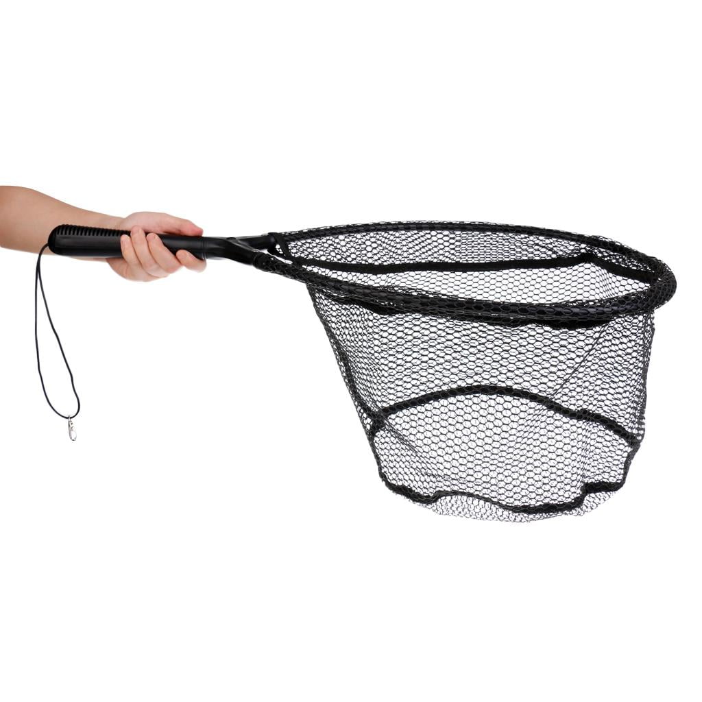 Wswqop Fly Fishing Landing Net Smooth Performance With Safety Line Durable Fish