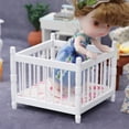 thumbnail image 3 of Simple 1/12 cuna de de en miniatura muebles de modelo niñas dormitorio de la manualidades Hugo miniaturas de casa de muñecas, 3 of 9