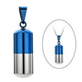 thumbnail image 3 of Collier Pendentif Tube en Acier Inoxydable Creux pour Filles Étui Capsule pour Cendres Bijoux, 3 of 9