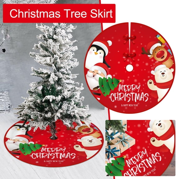 Nkmbld Christmas Tree Collar, Christmas Decorations Holiday Seasonal Tree Mat for Xmas Holiday Party Ornaments Decorations Supplies